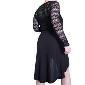 Wet Seal Black Lace Sleeve Cardigan